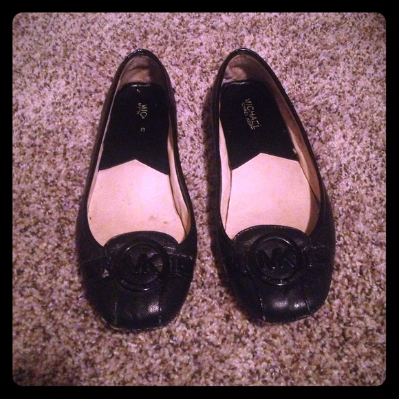 Michael Kors black patent flats