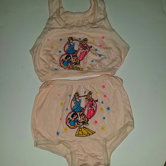 Disney Princess' Girls Brief and Child Bralette