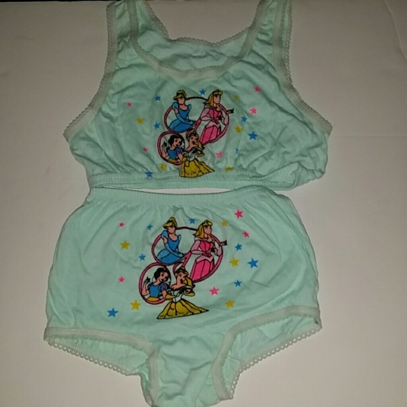 Disney Princess' Girls Brief & Child Bralette Set