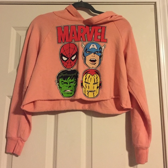 🎉BOGO 🎉Cropped marvel hoodie