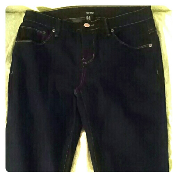 Forever 21 gold seamed jeans NWOT