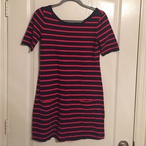 Beautiful GAP striped navy and red dress
