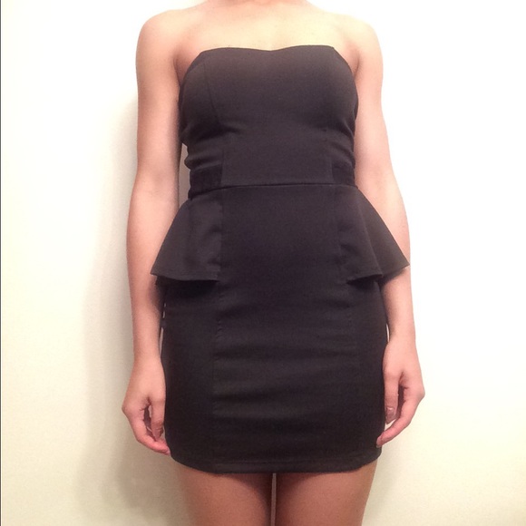 Little Black Peplum Dress