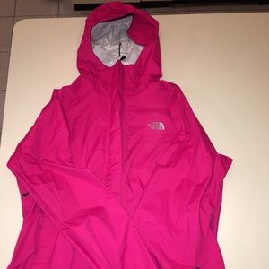 Pink Northface Rain Jacket
