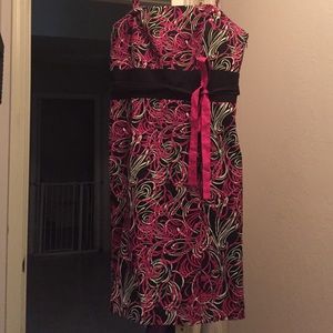 Ann Taylor lined dress with removable straps