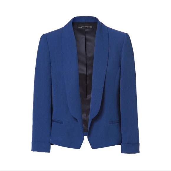 ZARA cobalt blue blazer - Picture 2 of 3