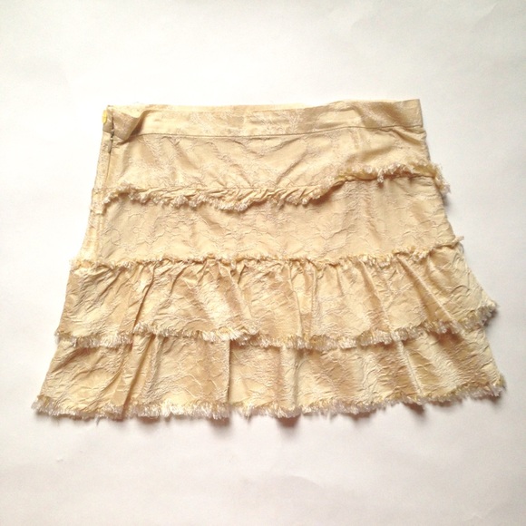 Silky Ruffled Mini Skirt - Picture 4 of 4