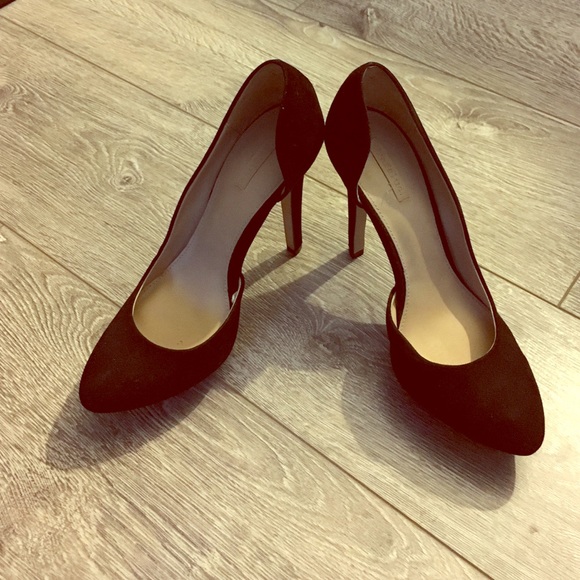 ZARA BLACK SUEDE HEELS