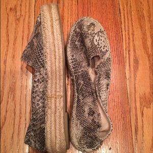 Snake espadrilles size 9. Never been worn!