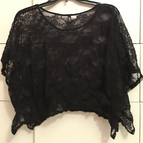 Lace butterfly shirt