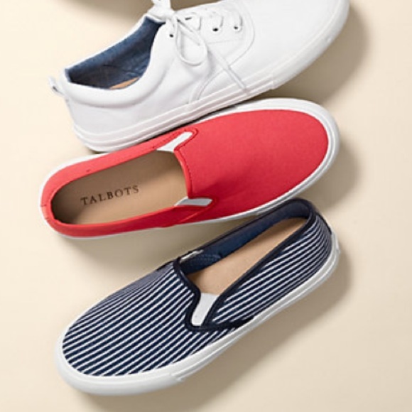 Talbots Shoes - Coral Slip on Sneakers