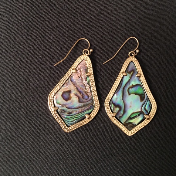 Kendra Scott Alex Earrings in Abalone Shell