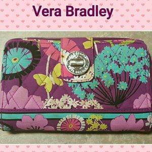 Vera Bradley turn lock wallet