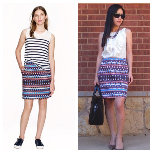 J. Crew salon mini skirt in gemstone - Picture 3 of 4