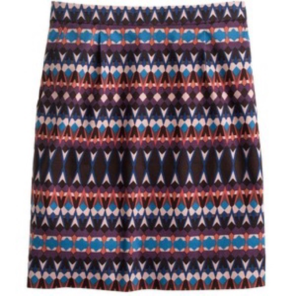 J. Crew salon mini skirt in gemstone - Picture 1 of 4