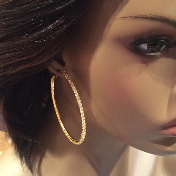 ☀️RhineStone Hoops☀️ - Picture 2 of 2