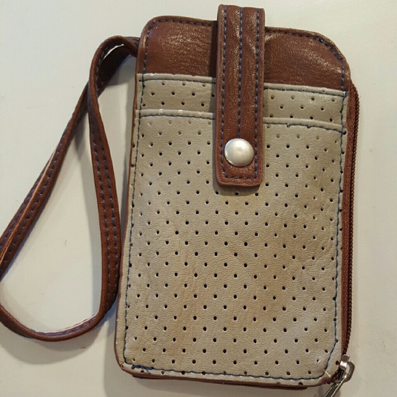 Phone wallet wristlet