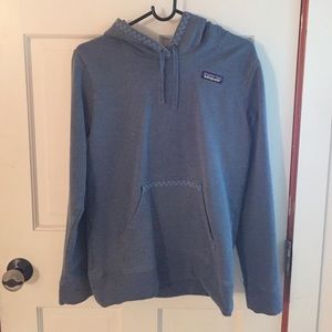 Blue cozy Patagonia hooded sweatshirt