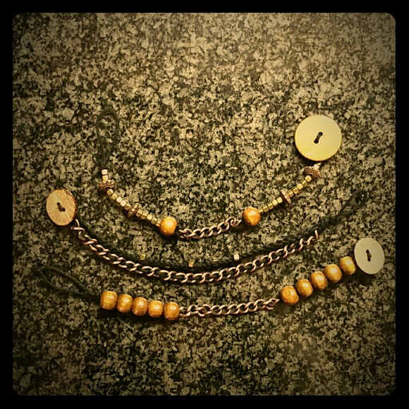 Super cute hemp bracelets (set of 3)