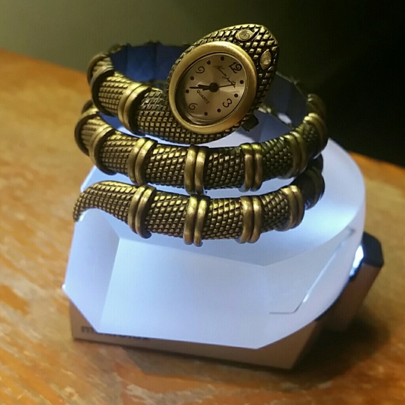 Kenneth Jay Lane Accessories - Kenneth Jay Lane python bangle watch