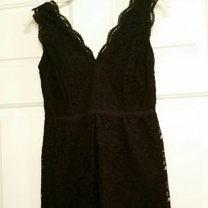 Black lace Ann Taylor Loft dress