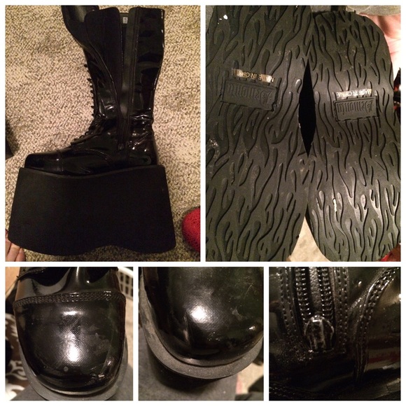 Women's Pleather Platform Boots