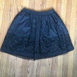 High Waisted Flared Skirt