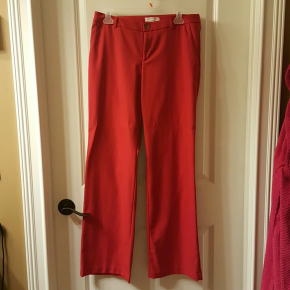 Red dress pants size 8