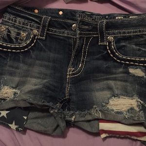 Limited edition miss me American flag shorts