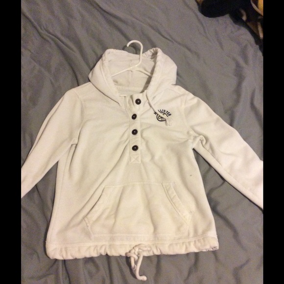 White Hollister Hoodie