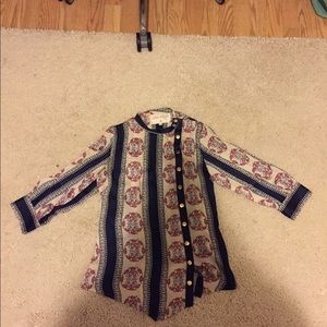 Lauren moffatt silk pintuck blouse