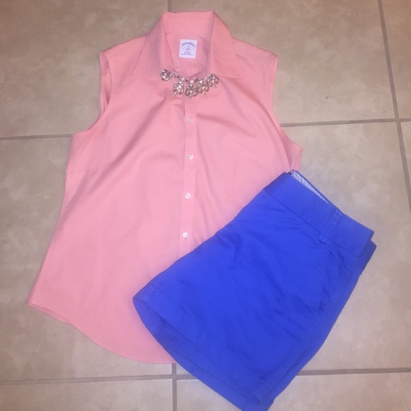 ✨bundle// J.Crew shorts + Brooks Brothers Top✨