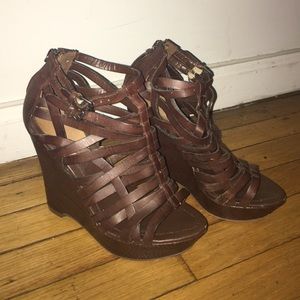 Gently used True Religion wedges