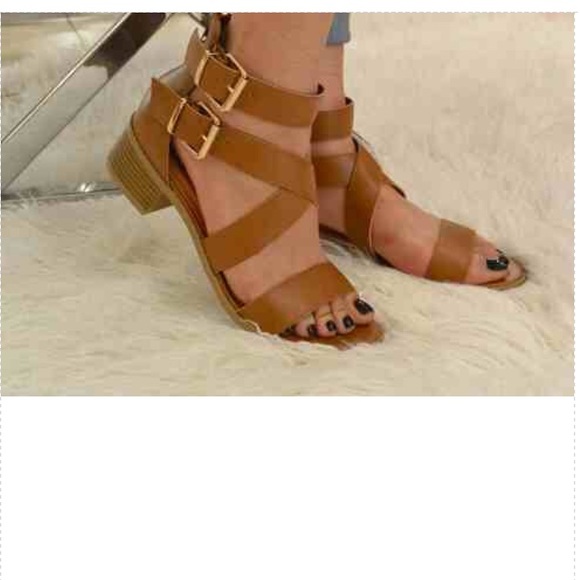 Tan Strappy Sandals