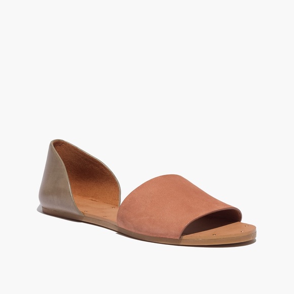 Madewell Thea Sandal in Colorblock Nubuck