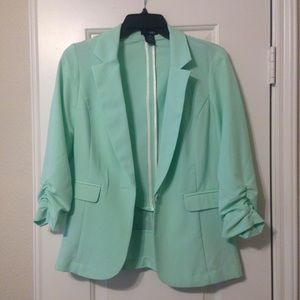 SOLD Turquoise Casual Blazer
