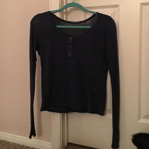 Brandy Melville Navy long sleeve