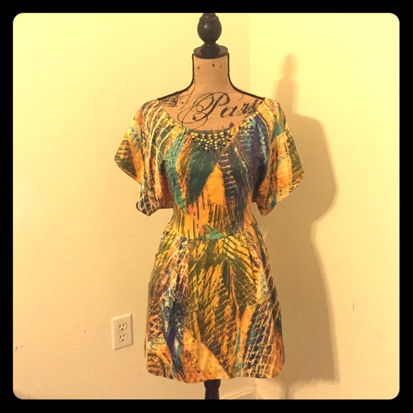 FREE PEOPLE beautiful multicolored dress 😍