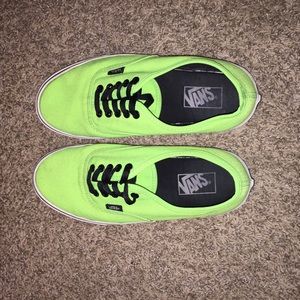 NEON GREEN VANS