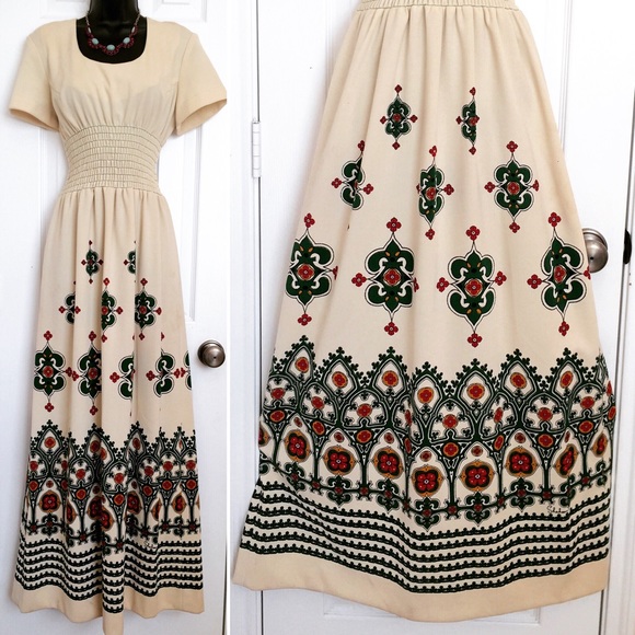 Shaheen Dresses & Skirts - Vintage Shaheen Hawaiian Print Maxi