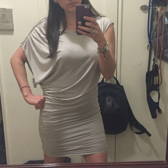 Alice + Olivia Draped Asymmetrical Dress - Picture 1 of 4