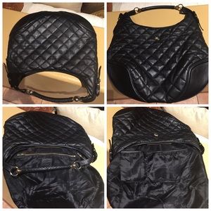 Burberry Prorsum quilted black large bag