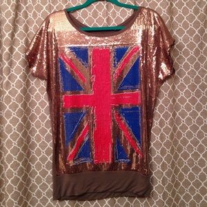 Sparkly Flag Top