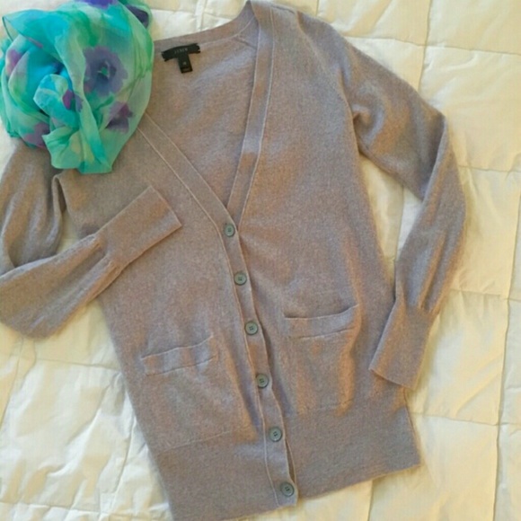 J. Crew 100% Merino Wool Cardigan