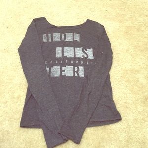 I am selling a gray/black long sleeve shirt.