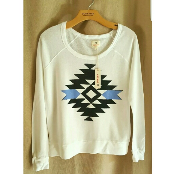 Anthropologie Sundry Aztec Print Pullover