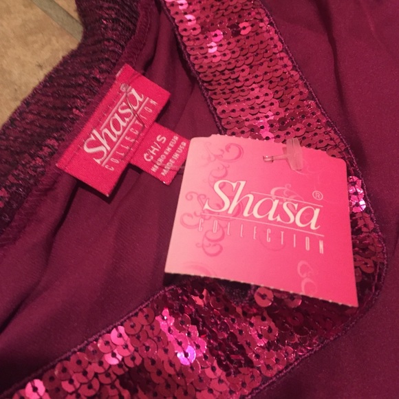 Magenta Sequin Tunic - Picture 4 of 4