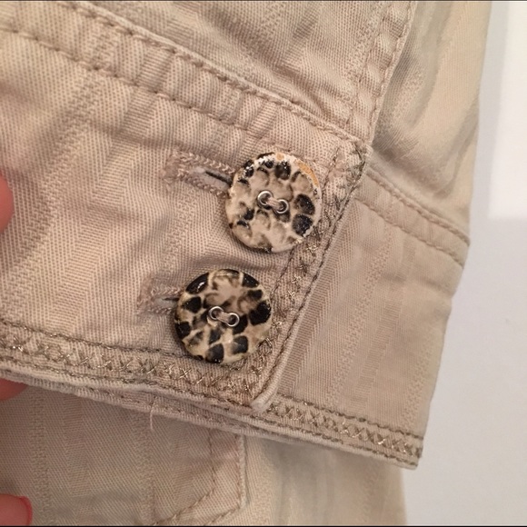 DONATED—White House Black Market Jacket in Khaki - Picture 4 of 4