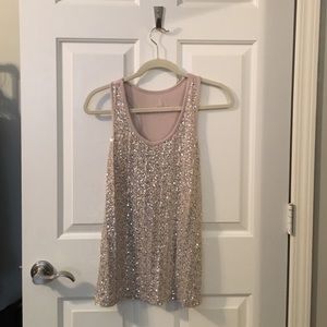 INC sequin tank