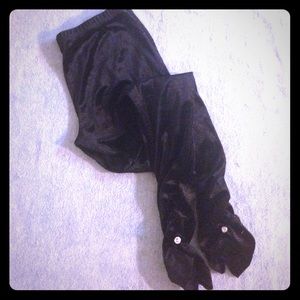 D*Signed Black Velour Leggings